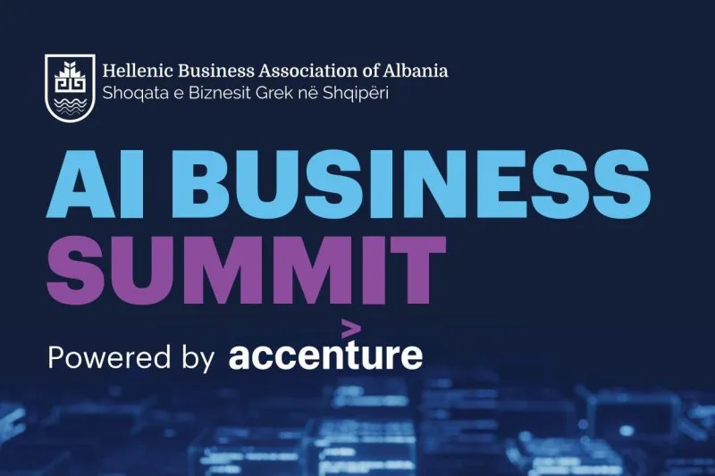 Një godinë moderne qeveritare në Shqipëri, e parë nga këndvështrimi i rrugës.